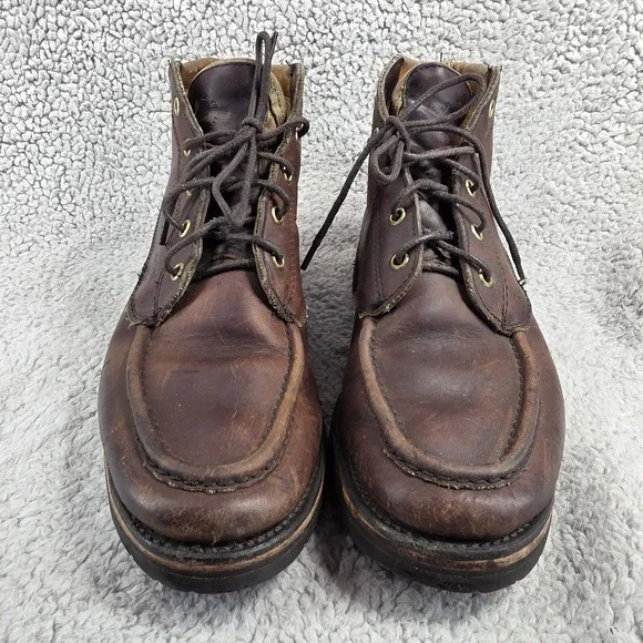 Filson Uplander Chukka Boots Brown Leather Men's 9 EE‎ Moc Toe 904 - Picture 2 of 16